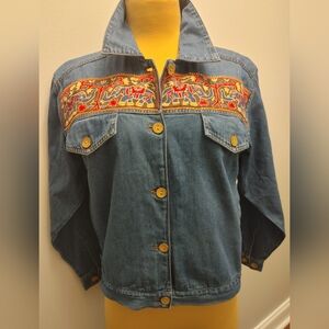 Casey Coleman Embroidered/ Beaded Vintage Demin Jacket